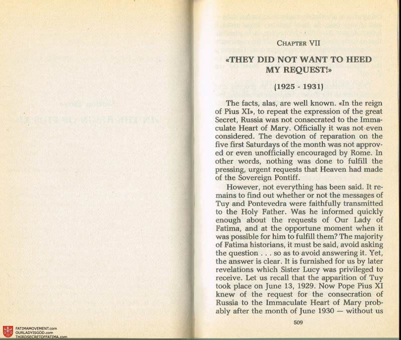 The Whole Truth About Fatima Volume 2 pages 486-487