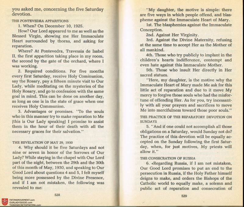 The Whole Truth About Fatima Volume 2 pages 506-507