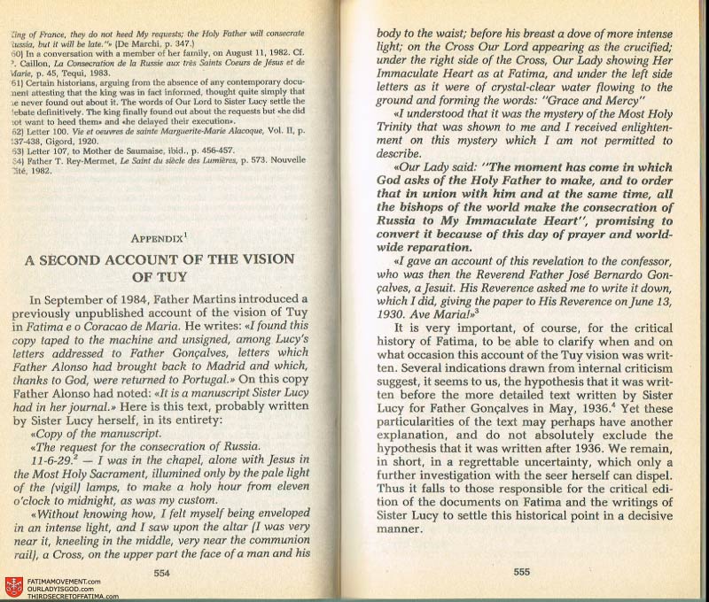 The Whole Truth About Fatima Volume 2 pages 532-533