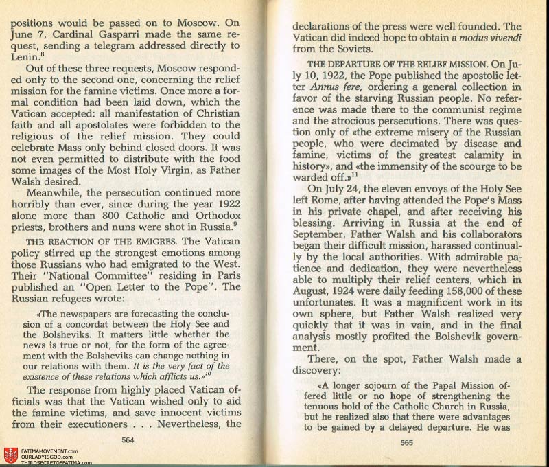 The Whole Truth About Fatima Volume 2 pages 542-543