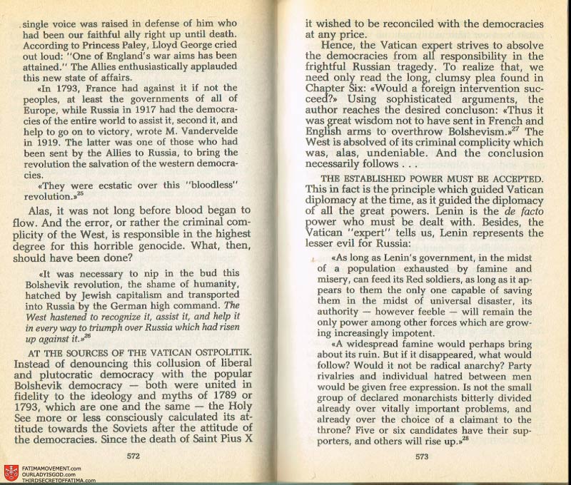 The Whole Truth About Fatima Volume 2 pages 550-551