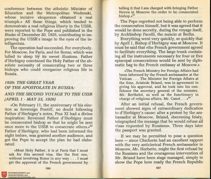The Whole Truth About Fatima Volume 2 pages 564-565