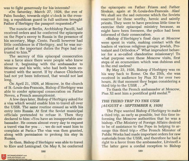 The Whole Truth About Fatima Volume 2 pages 566-567