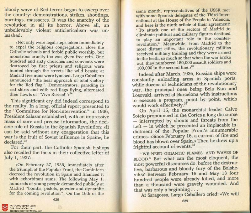 The Whole Truth About Fatima Volume 2 pages 606-607