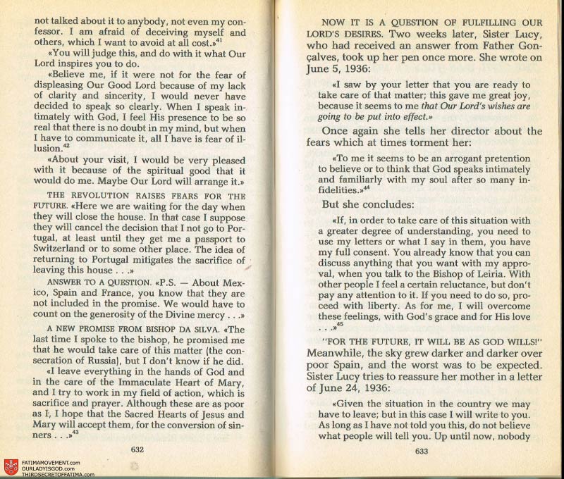 The Whole Truth About Fatima Volume 2 pages 610-611