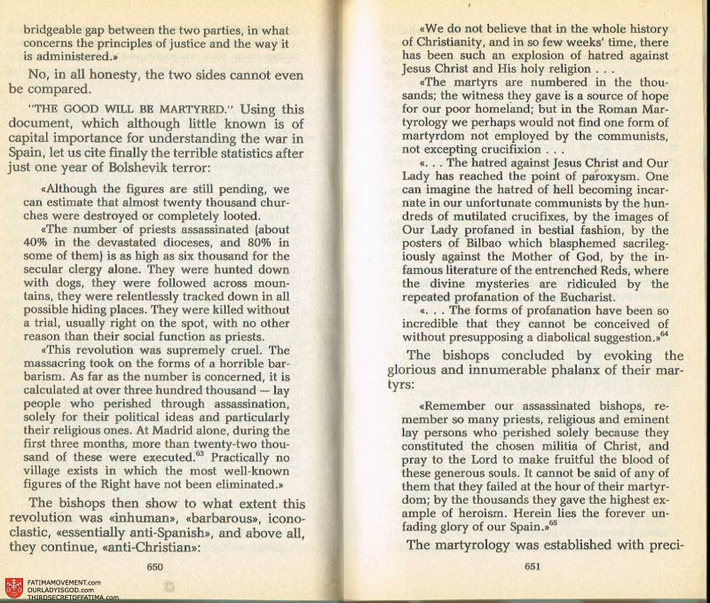 The Whole Truth About Fatima Volume 2 pages 628-629
