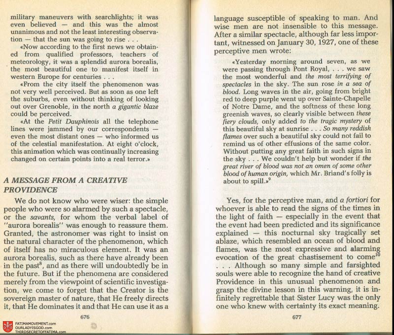 The Whole Truth About Fatima Volume 2 pages 654-655