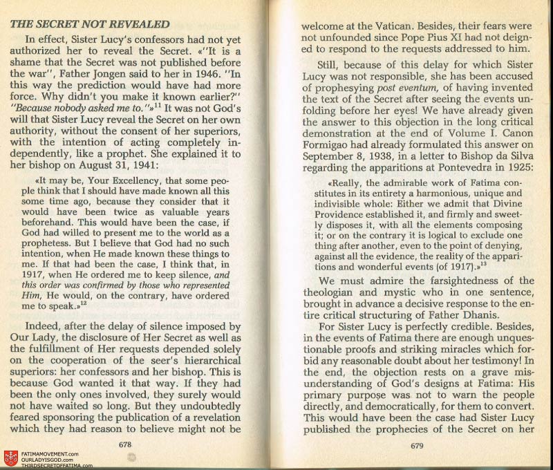 The Whole Truth About Fatima Volume 2 pages 656-657