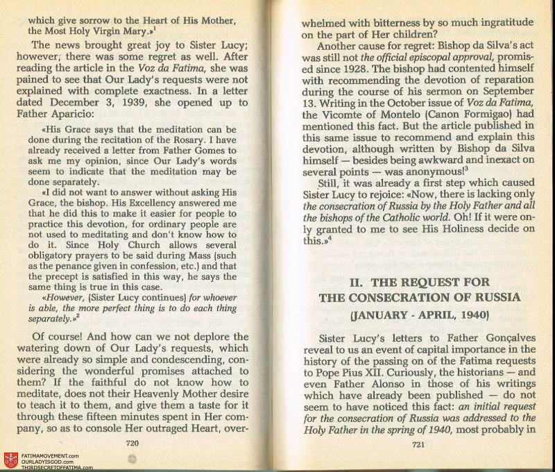 The Whole Truth About Fatima Volume 2 pages 698-699