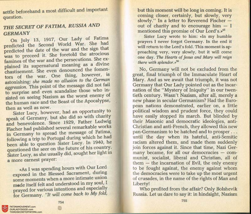 The Whole Truth About Fatima Volume 2 pages 732-733