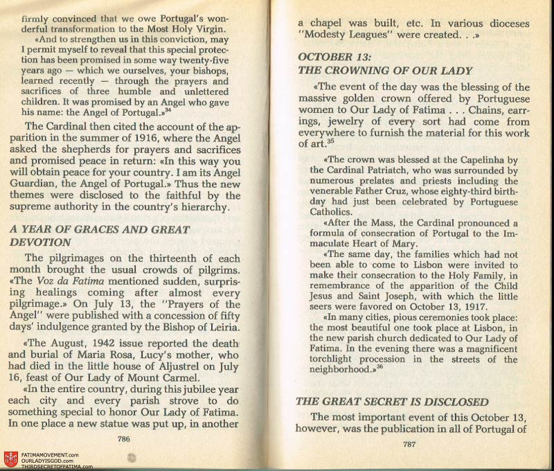 The Whole Truth About Fatima Volume 2 pages 764-765