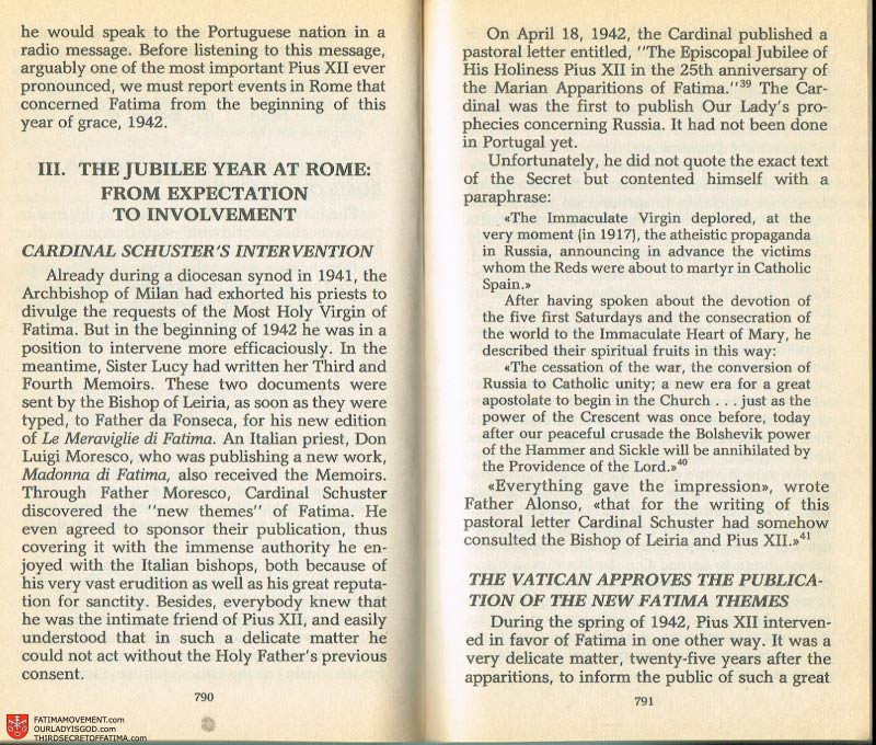 The Whole Truth About Fatima Volume 2 pages 768-769