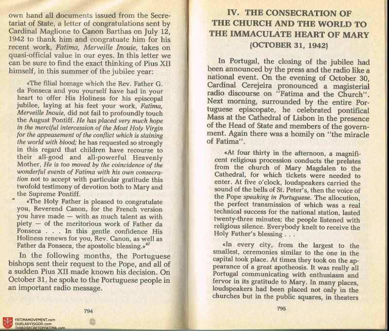 The Whole Truth About Fatima Volume 2 pages 772-773