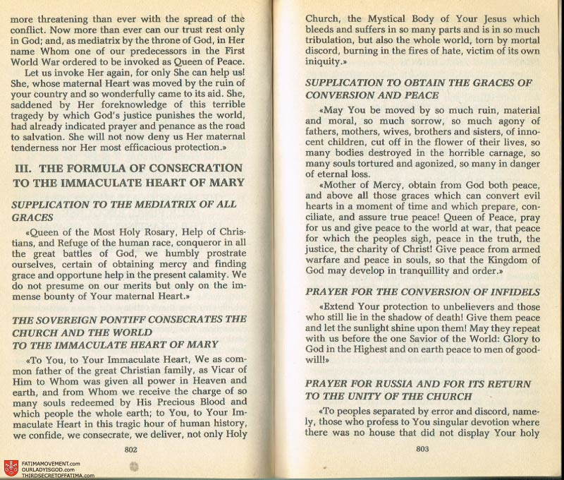 The Whole Truth About Fatima Volume 2 pages 780-781
