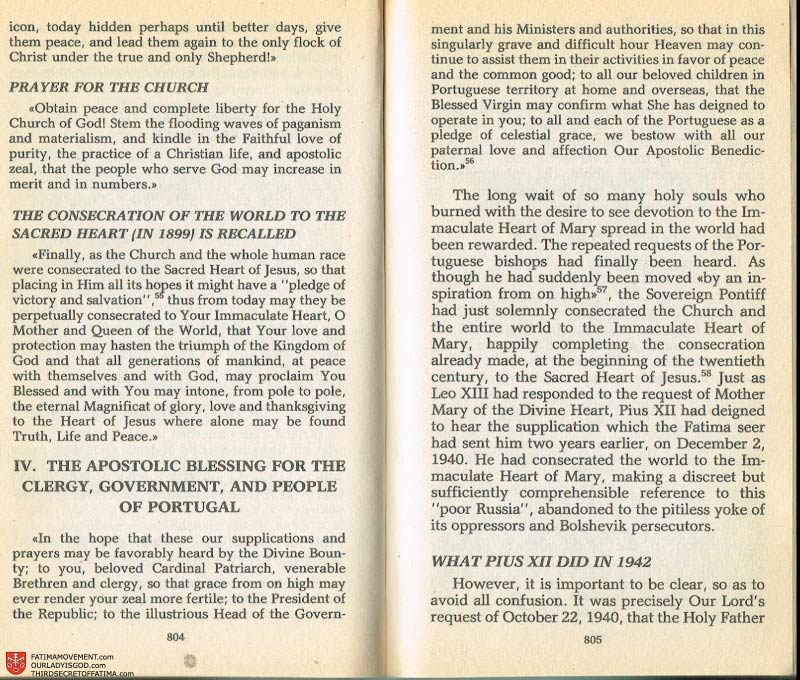 The Whole Truth About Fatima Volume 2 pages 782-783