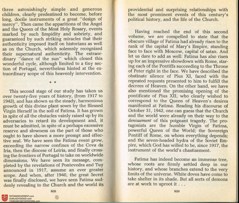 The Whole Truth About Fatima Volume 2 pages 786-787