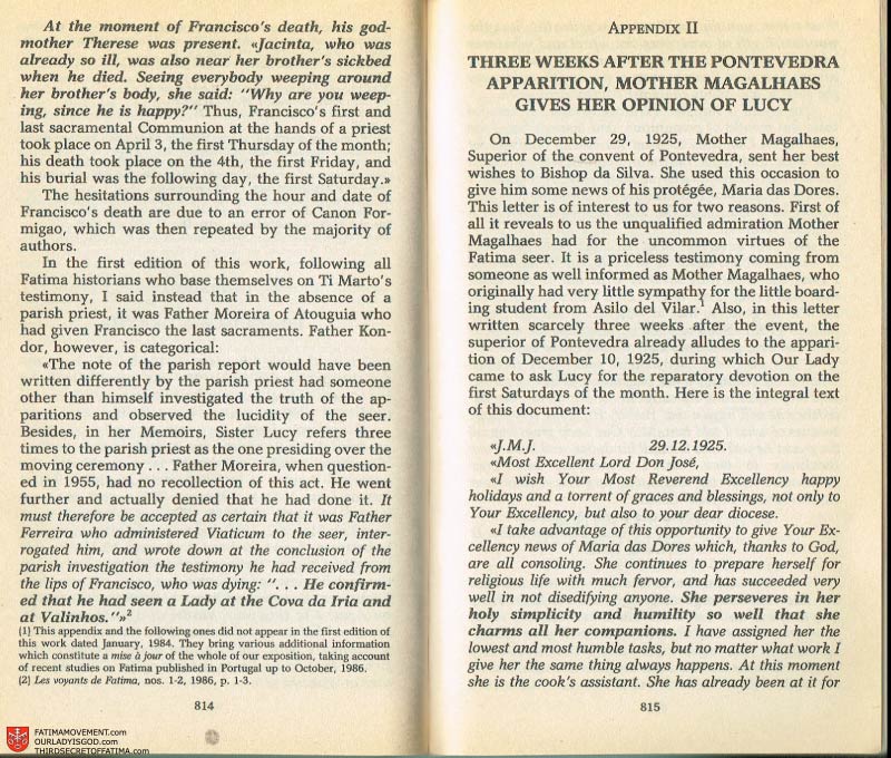 The Whole Truth About Fatima Volume 2 pages 792-793