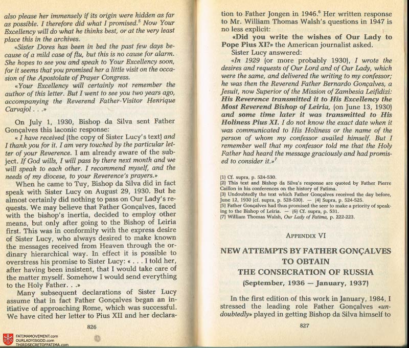 The Whole Truth About Fatima Volume 2 pages 804-805