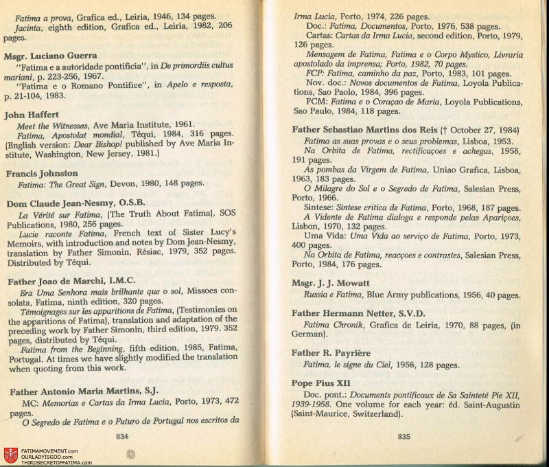 The Whole Truth About Fatima Volume 2 pages 812-813