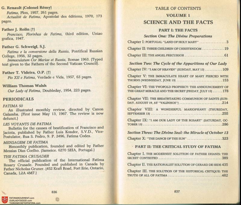 The Whole Truth About Fatima Volume 2 pages 814-815