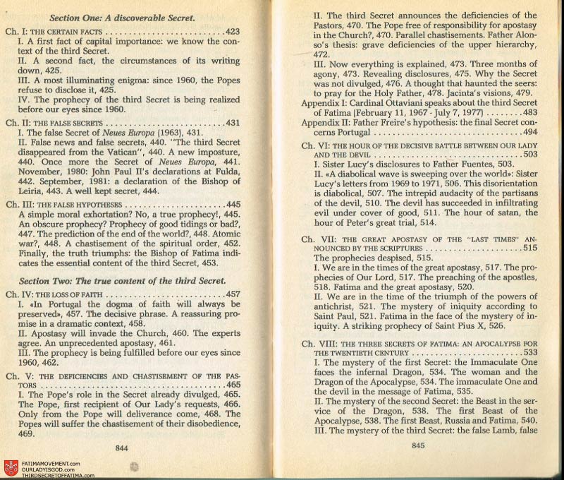 The Whole Truth About Fatima Volume 2 pages 822-823
