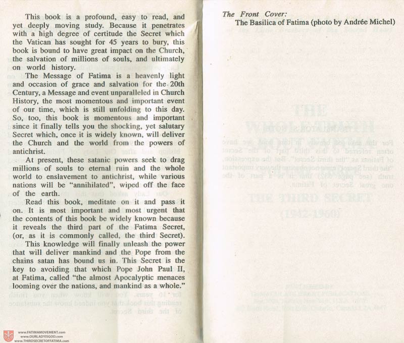 The Whole Truth About Fatima Volume 3 pages c-d