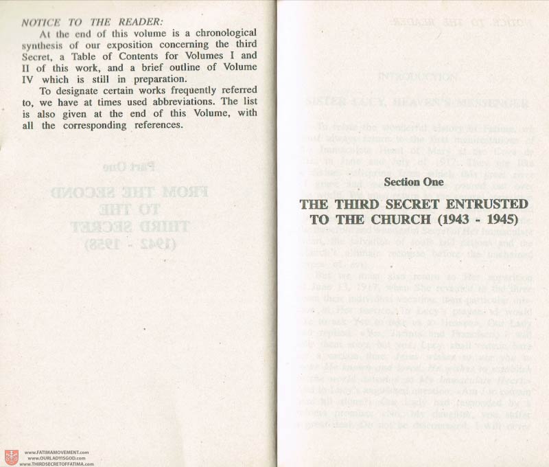 The Whole Truth About Fatima Volume 3 pages xiv-xv