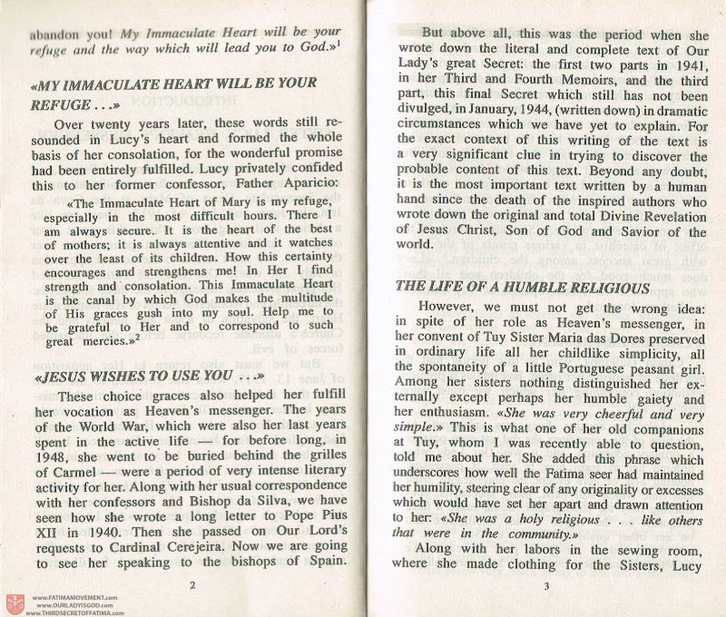 The Whole Truth About Fatima Volume 3 pages 2-3