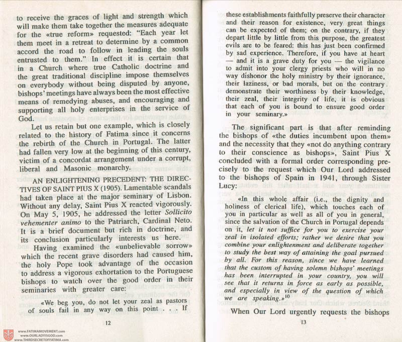 The Whole Truth About Fatima Volume 3 pages 12-13