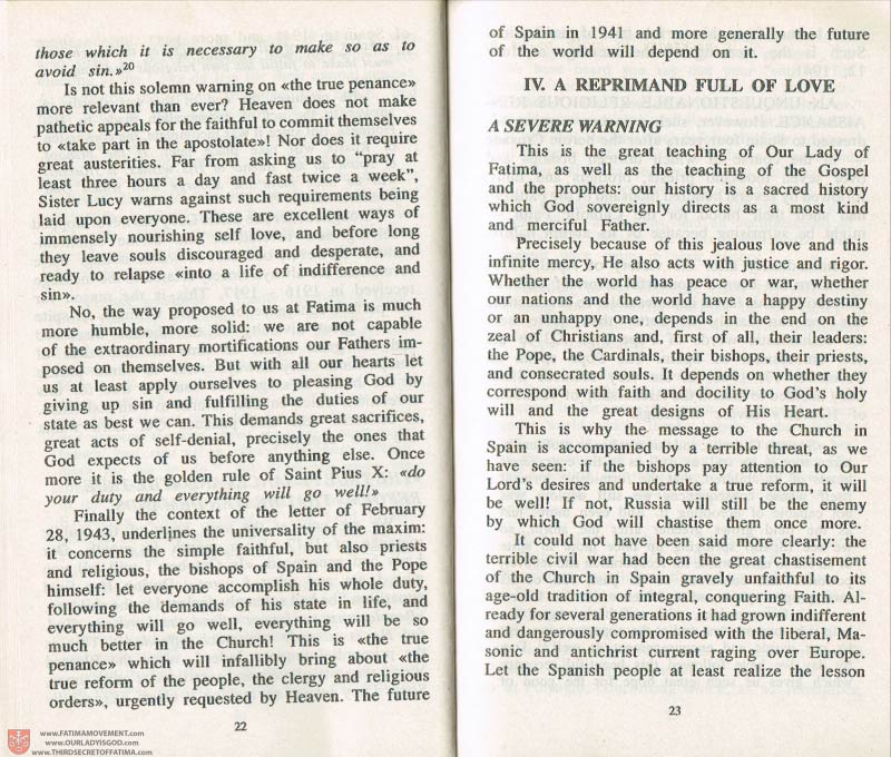 The Whole Truth About Fatima Volume 3 pages 22-23
