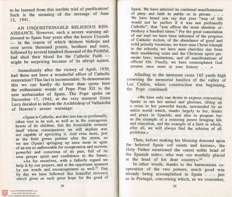 The Whole Truth About Fatima Volume 3 pages 24-25