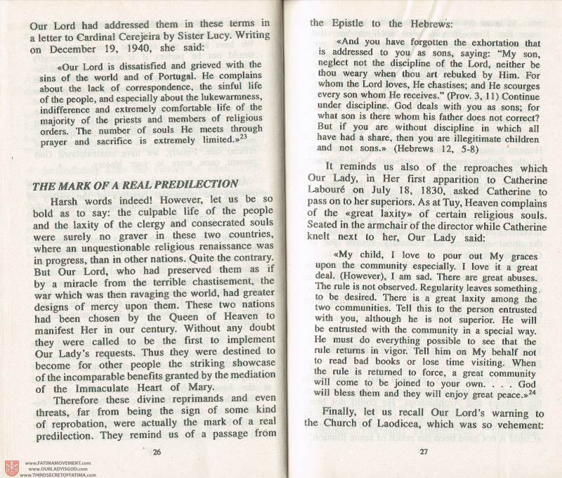 The Whole Truth About Fatima Volume 3 pages 26-27