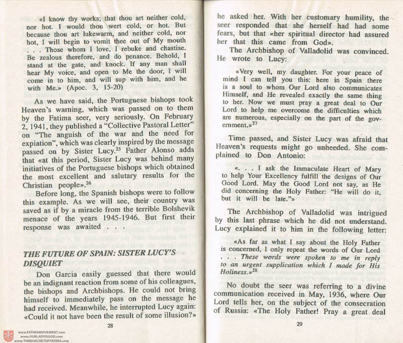 The Whole Truth About Fatima Volume 3 pages 28-29