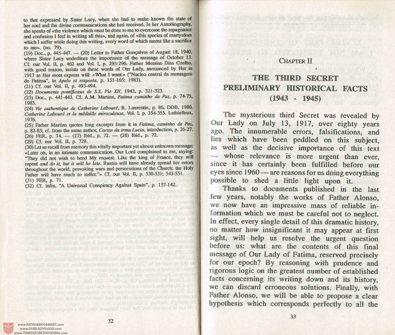 The Whole Truth About Fatima Volume 3 pages 32-33