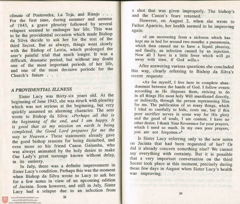 The Whole Truth About Fatima Volume 3 pages 38-39