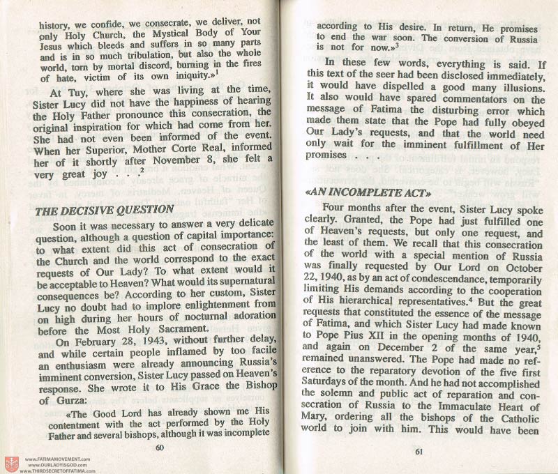 The Whole Truth About Fatima Volume 3 pages 60-61