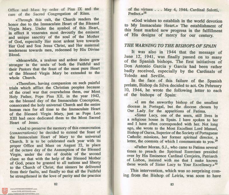 The Whole Truth About Fatima Volume 3 pages 82-83