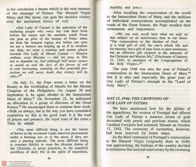 The Whole Truth About Fatima Volume 3 pages 88-89