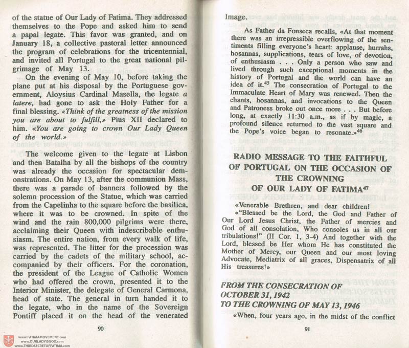 The Whole Truth About Fatima Volume 3 pages 90-91