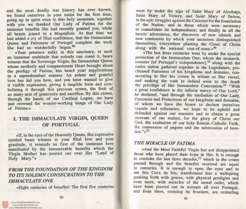 The Whole Truth About Fatima Volume 3 pages 92-93