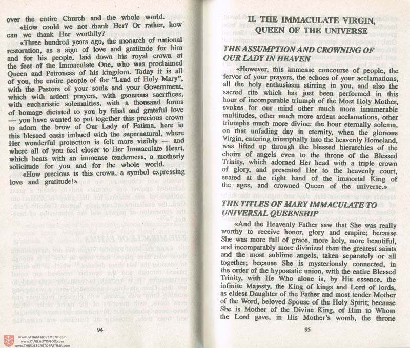 The Whole Truth About Fatima Volume 3 pages 94-95