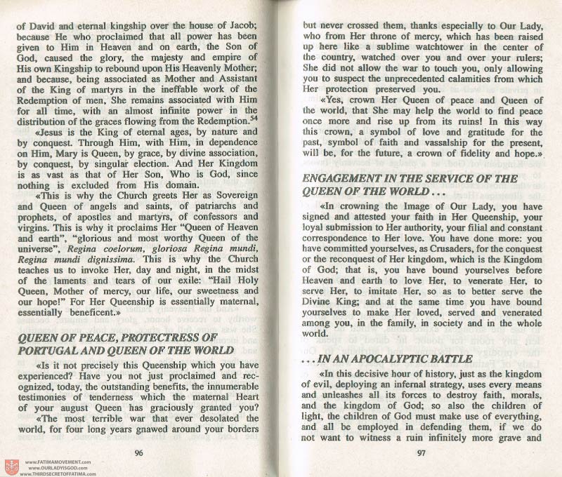 The Whole Truth About Fatima Volume 3 pages 96-97