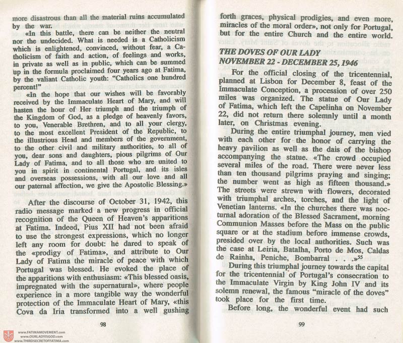 The Whole Truth About Fatima Volume 3 pages 98-99