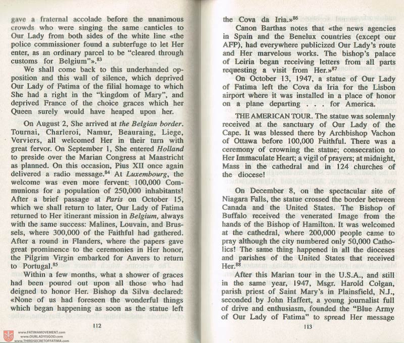 The Whole Truth About Fatima Volume 3 pages 112-113