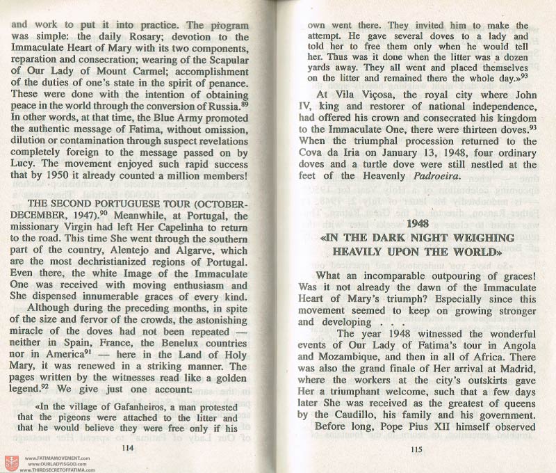 The Whole Truth About Fatima Volume 3 pages 114-115
