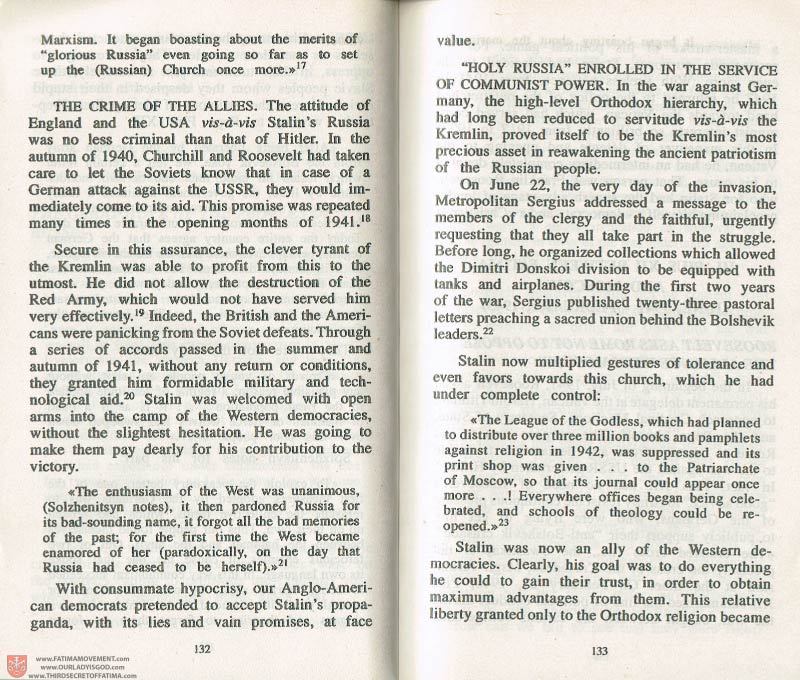The Whole Truth About Fatima Volume 3 pages 132-133