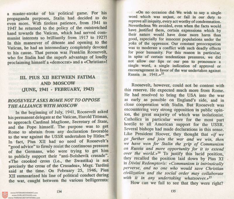 The Whole Truth About Fatima Volume 3 pages 134-135