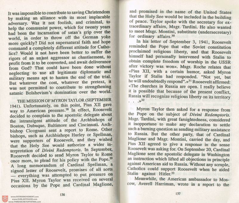 The Whole Truth About Fatima Volume 3 pages 136-137