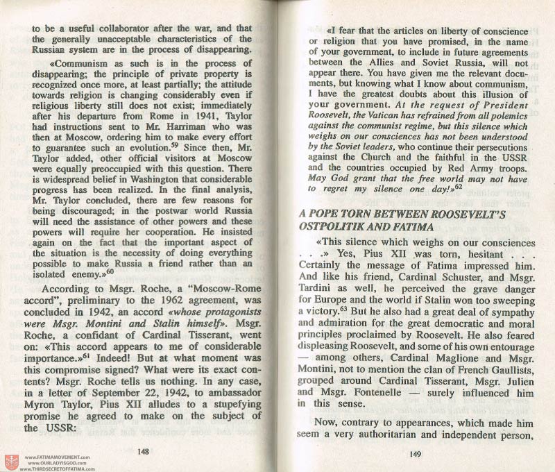 The Whole Truth About Fatima Volume 3 pages 148-149