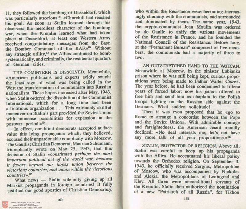 The Whole Truth About Fatima Volume 3 pages 160-161
